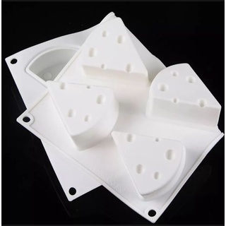 Khuôn silicon làm pudding hình miếng phô mai