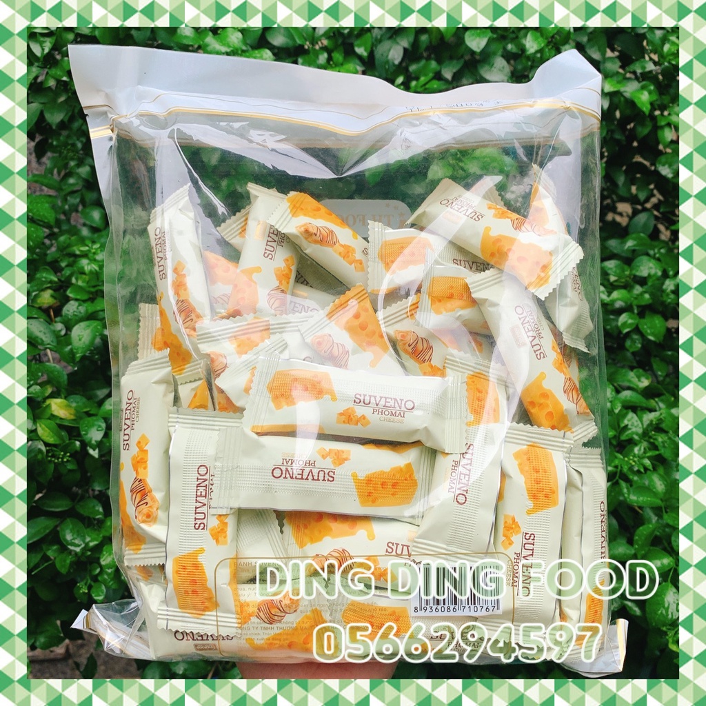 Mới - 500g Bánh Xốp Suveno Vị Phô Mai, Kem Cheese, Sữa Chua Giòn Thiên Thảo, Ăn Vặt Siêu Ngon, DING DING FOOD