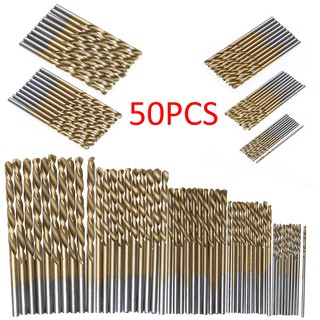 50 Mũi Khoan Tốc Độ Cao HSS 1 / 1.5 / 2 / 2.5 / 3mm