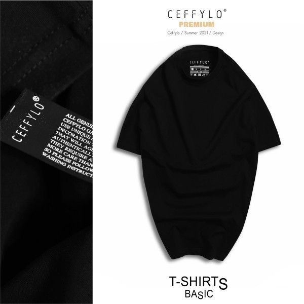 Áo phông nam cổ tròn, trơn, cotton cao cấp, co giãn 4 chiều Ceffylo. Áo thun cotton nam,local brand, trắng, đen, be, ghi | BigBuy360 - bigbuy360.vn