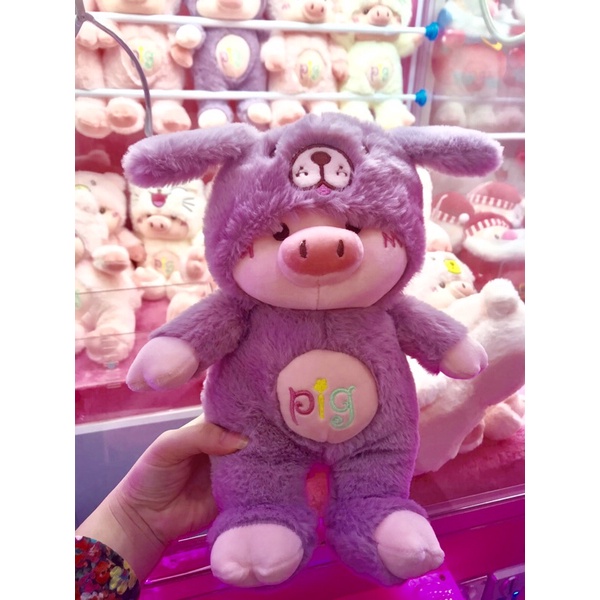 (Chuẩn Auth) Gấu Bông Heo Cosplay Đội Mũ Mèo gấu sz 35cm