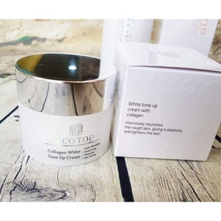 Kem ecotop collagen white tone up cream dưỡng trắng da korea