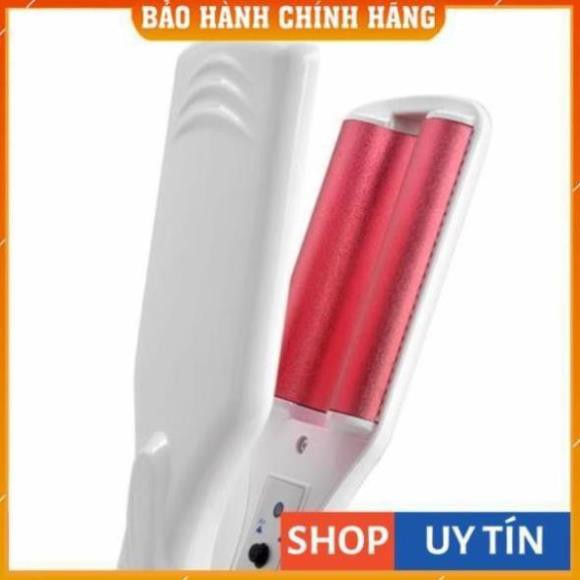 Máy Làm Tóc Sóng nước Bản To+Tặng (Máy xoăn mini+ Máy Là thẳng mini hoặc/dập xù mini)