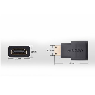Đầu chuyển Mini HDMI sang HDMI (âm) Ugreen 20101