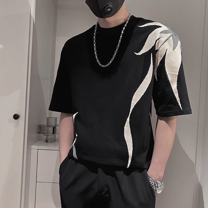 Áo Thun Ngắn Tay Dáng Rộng Thời Trang Cá Tính Cho Nam