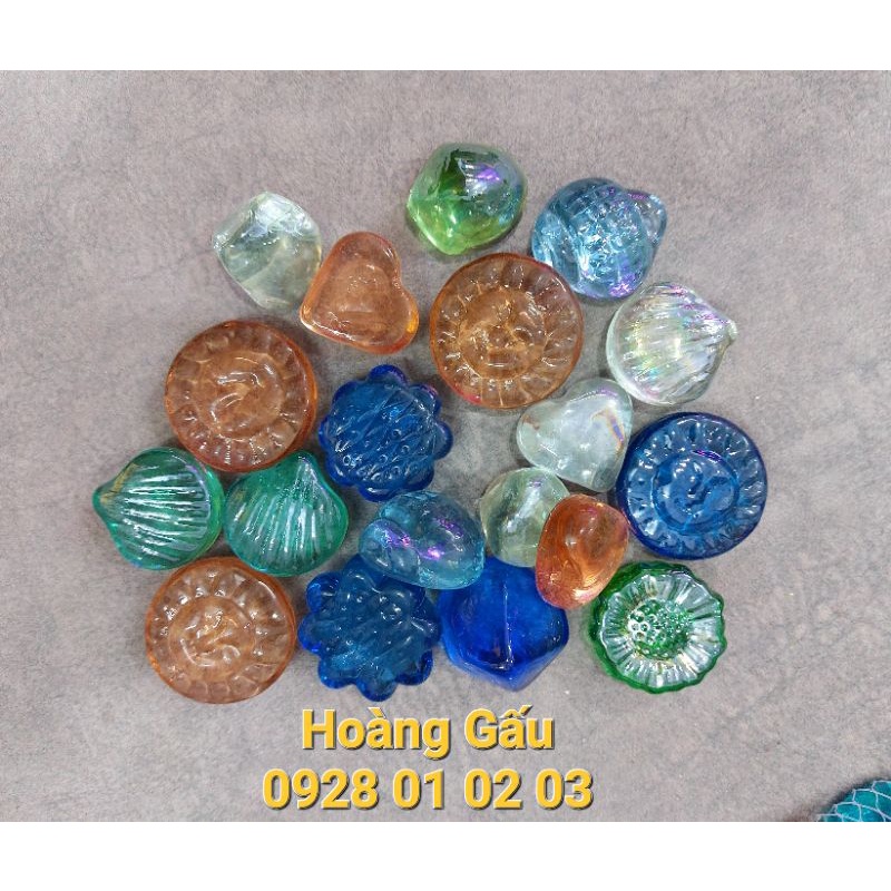 Sỏi thủy tinh - Sỏi tạo hình - Trang trí bể cá