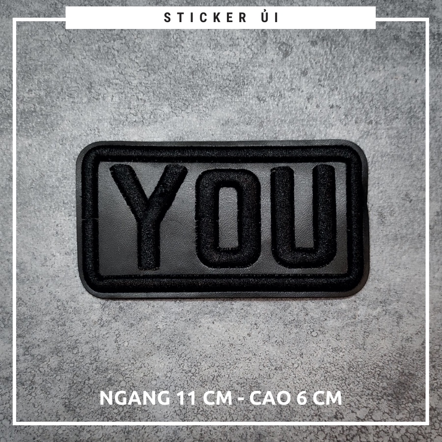 Sticker ủi áo Cao cấp - CÓ SẴN KEO ỦI - sticker vải dùng làm miếng vá áo, phụ kiện trang trí quần áo, balo, giày, nón