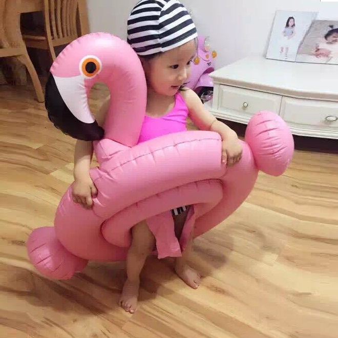 Phao Bơi Hồng Hạc Chống Lật Cho Bé 2-6 Tuổi