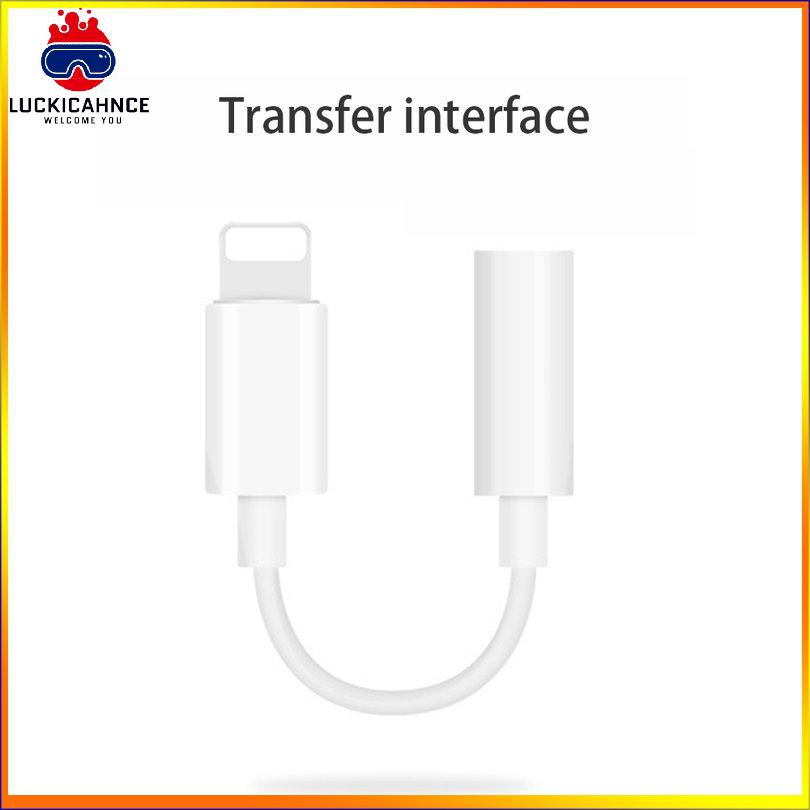 【6/6】Portable Headphone Adapter Jack For Apple IPhone Lightning To 3.5mm Cord