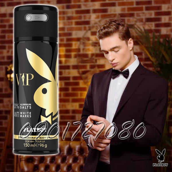 (Hàng mới về 22.8) Xịt khử mùi PlayBoy VIP Gold - Mỹ