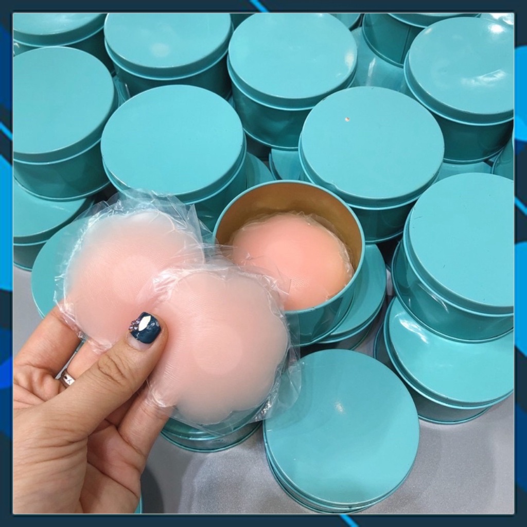 miếng dán nhũ hoa (hộp 10 cái),dán ngực silicon siêu dính tàng hình