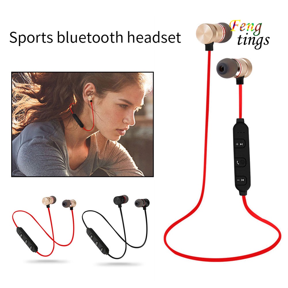 【FT】XT6 Magnetic Bluetooth HiFi Stereo In-Ear Wireless Earphone Sports Headphone