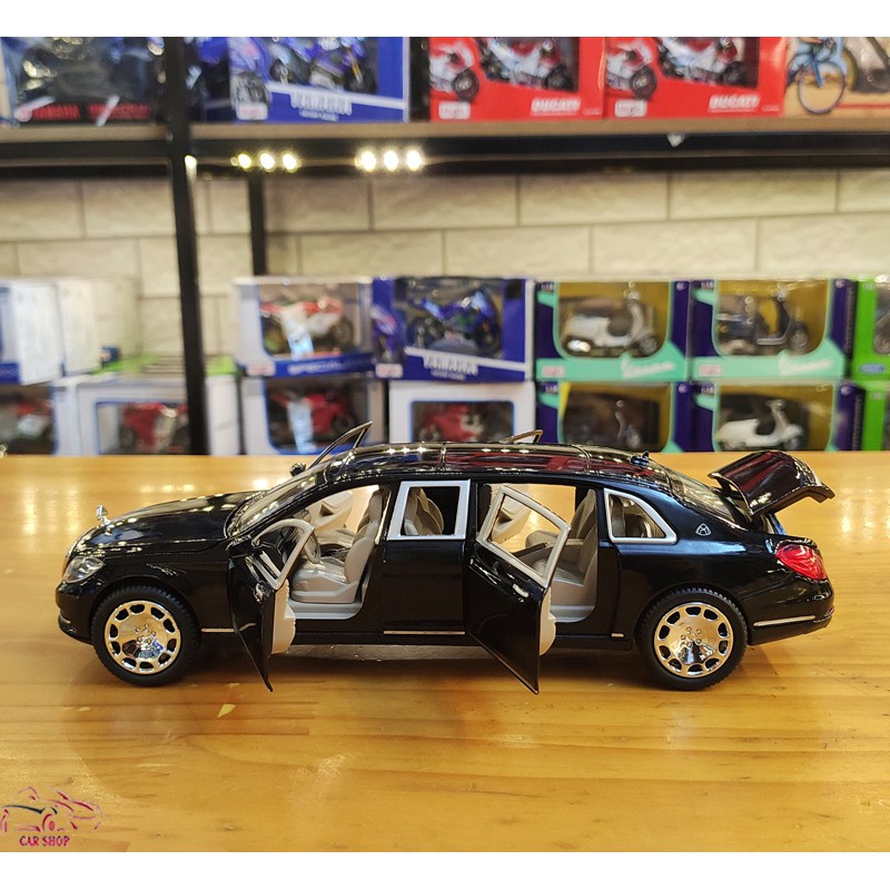 Mô hình xe ô tô Mercedes Maybach S600 tỉ lệ 1:24 hãng XLG màu đen