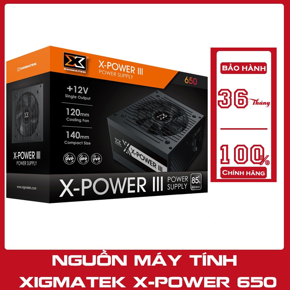 Nguồn máy tính XIGMATEK X-Power III 650 - 600W
