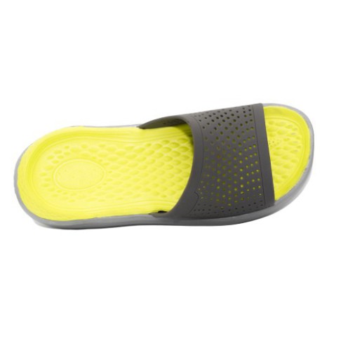 Dép lê cross literide slide nam cross nữ Hottrend LTRLE05 xám chuối