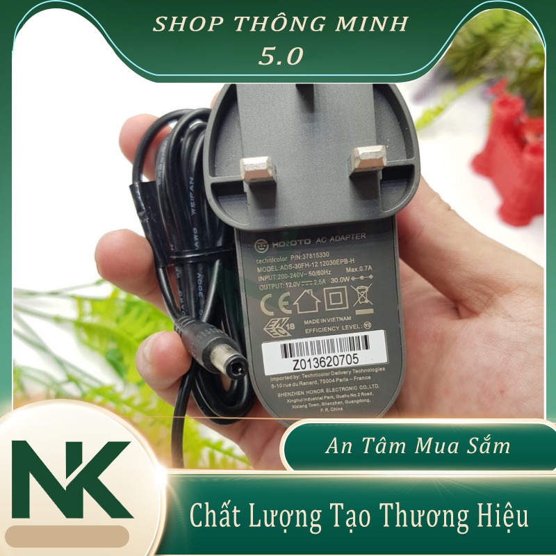 Nguồn 12V2.5A 5.5x2.5MM HOIOTO ADS-30FH-12Adapter 12V2A HONOR