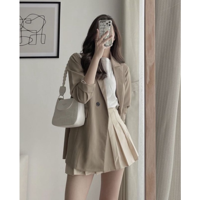 ÁO BLAZER 1LỚP DÁNG DÀI 2 CÚC XINH XẮN | BigBuy360 - bigbuy360.vn