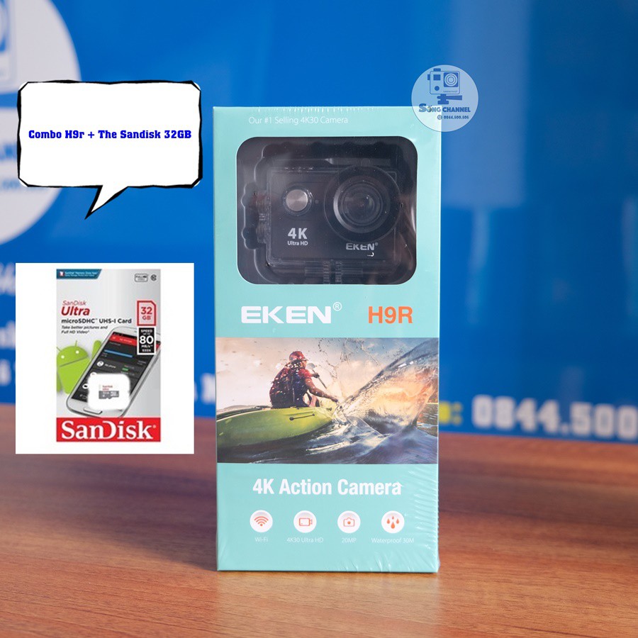 [Mã ELTECHZONE giảm 6% đơn 500K] Eken H9R- Camera Eken H9R Chính Hãng- Ver 8.1 (New)