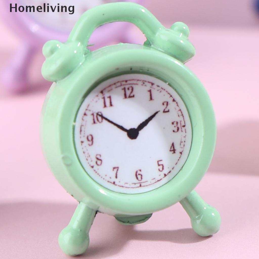 Đồng Hồ Báo Thức Mini Bằng Kim Loại Trang Trí Nhà Búp Bê