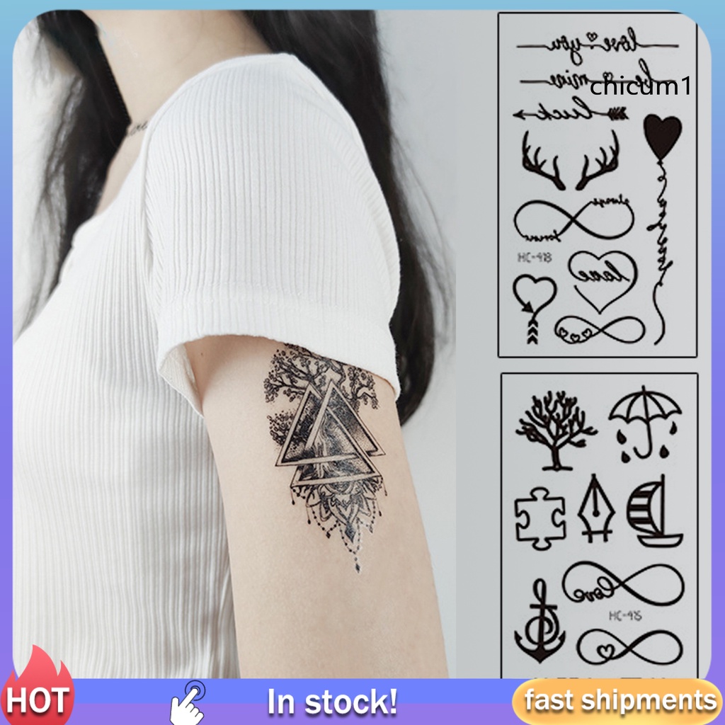 Miếng Dán Hình Xăm Tạm Thời Chống Nước Bền Bỉ Dùng Trong Các Bữa Tiệc