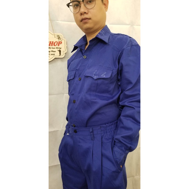 Bộ Công Nhân màu xanh -loại 1