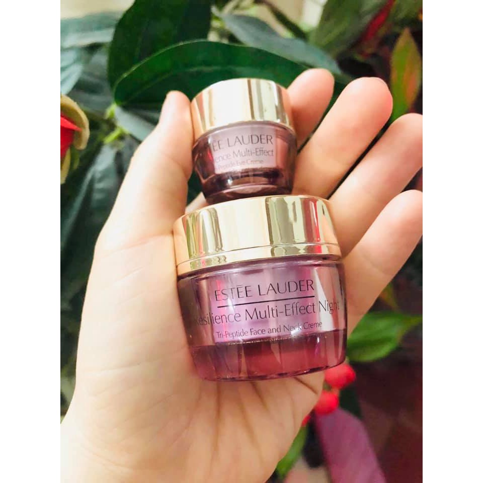 [BILL US] Combo kem giảm nhăn vùng mặt và mắt Estee Lauder Resilience Multi-Effect Tri-Peptide