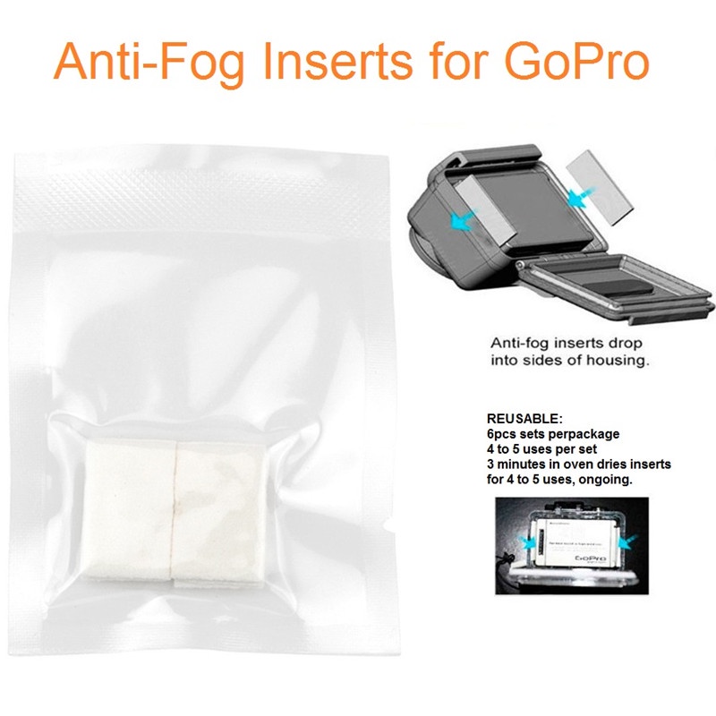 Set 6 Phụ Kiện Chèn Máy Ảnh Hành Trình GoPro Chuyên Dụng