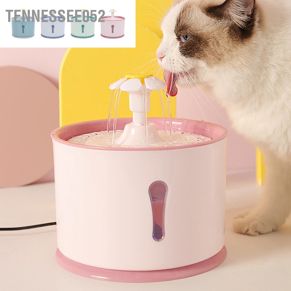 Máy Lọc Nước Tự Động - Máy Uống Nước Tự Động Cho Mèo có đèn LED 2.4L