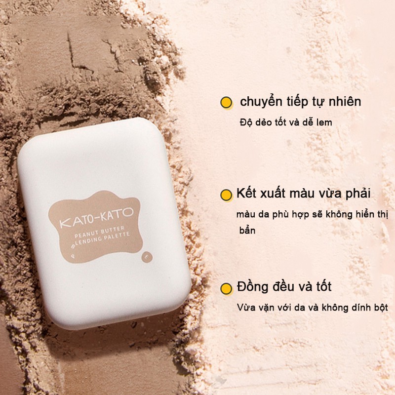 KATO Bảng Phấn Bắt Sáng Tạo Khối Lì Trang Điểm Chuyên Nghiệp 10g
