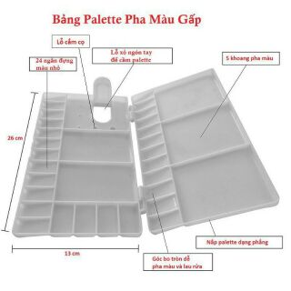Khay pha màu đôi TTH (Palette)