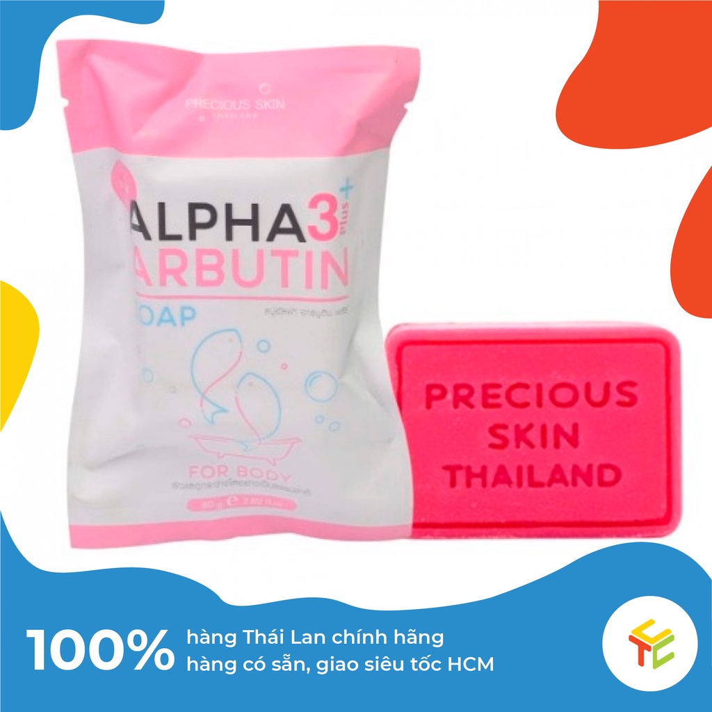 Xà Phòng Tăm Kích Trắng Toàn Thân Alpha Arbutin 3 Plus Soap For Body 80g Thái Lan