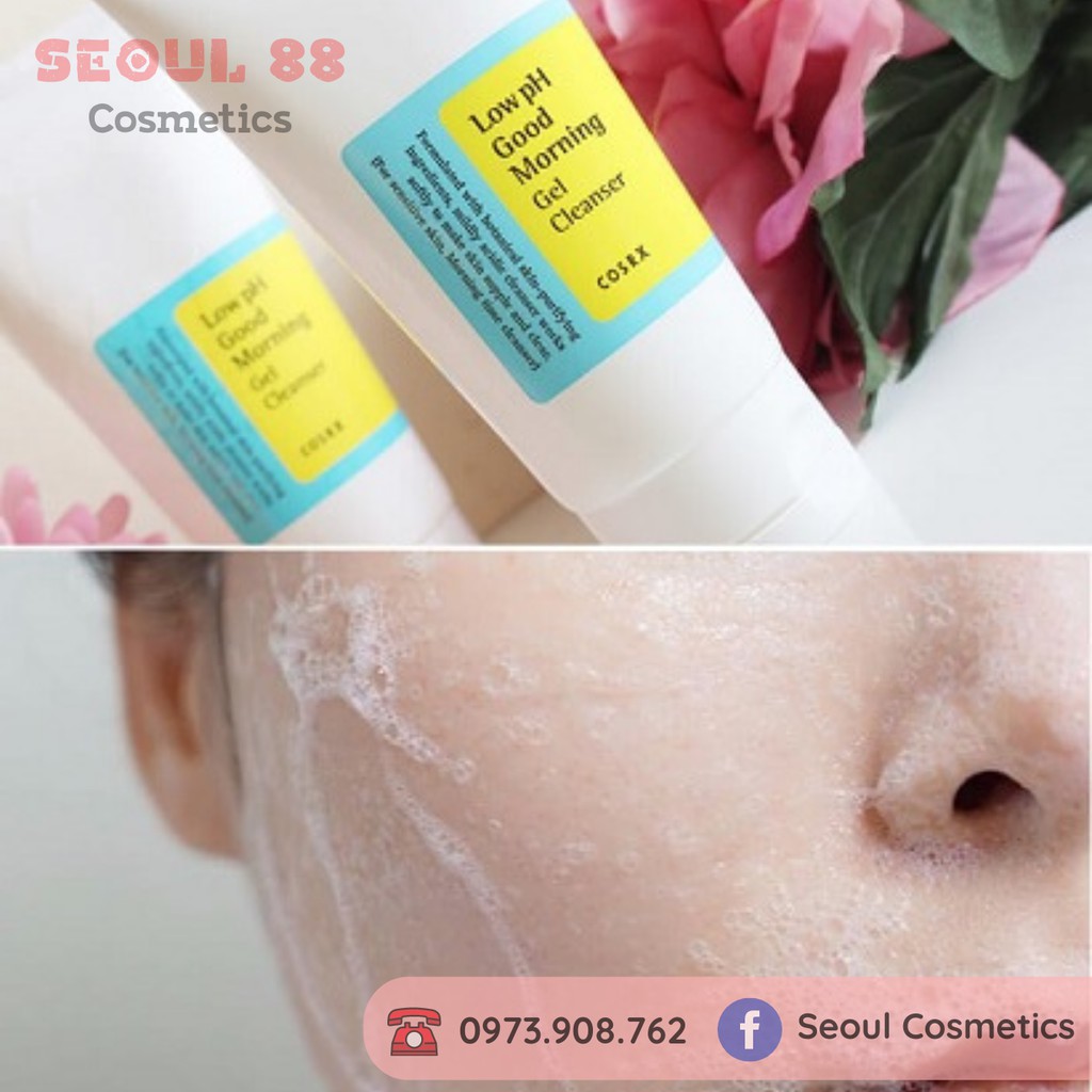 Sữa Rửa Mặt Cosrx Low PH Good Morning Gel Cleanser Dạng Gel Chiết Từ Dầu Cây Trà  " SEOUL COSMETICS 88 " | BigBuy360 - bigbuy360.vn
