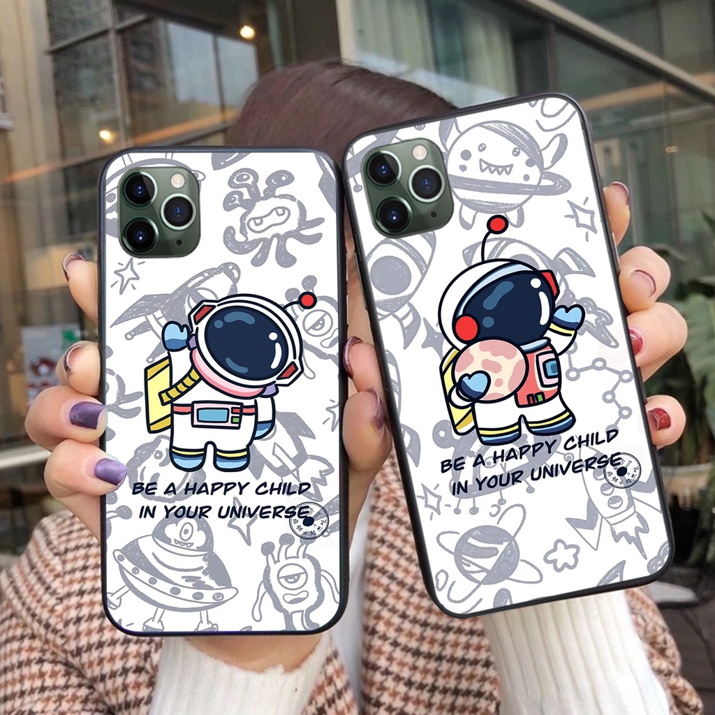 Ốp lưng Iphone 11/11 pro/11 Pro max/12/12 Pro/12 Pro Max/12 mini mẫu phi hành gia