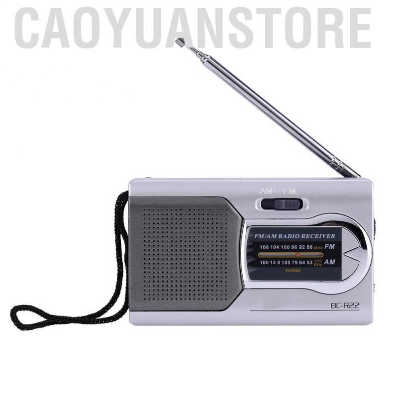 Radio stereo AM/FM siêu mỏng nhỏ gọn tích hợp loa mini