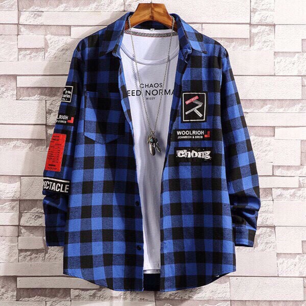 Áo Sơ Mi Nam Nữ Caro Thời Trang Họa Tiết Classic Sành Điệu 1kenz