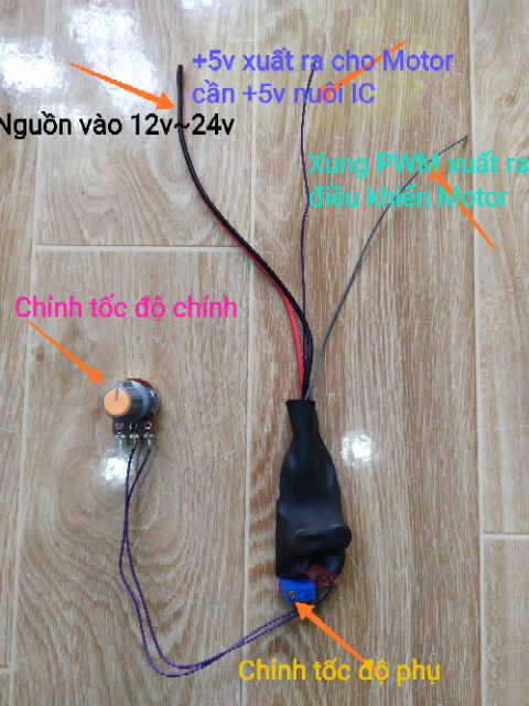 Mạch điều tốc động cơ không chổi than (brushless motor) tháo máy Photocopy 12-24v chống ngược cực