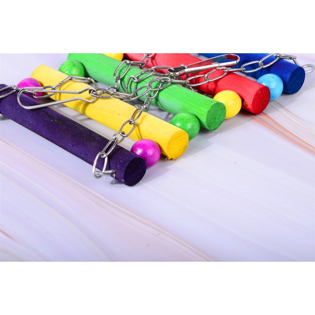 Vẹt chơi vẹt xích đu treo treo thang thang Leo thang hổ lồng chim Leo thang nhai đồ chơi