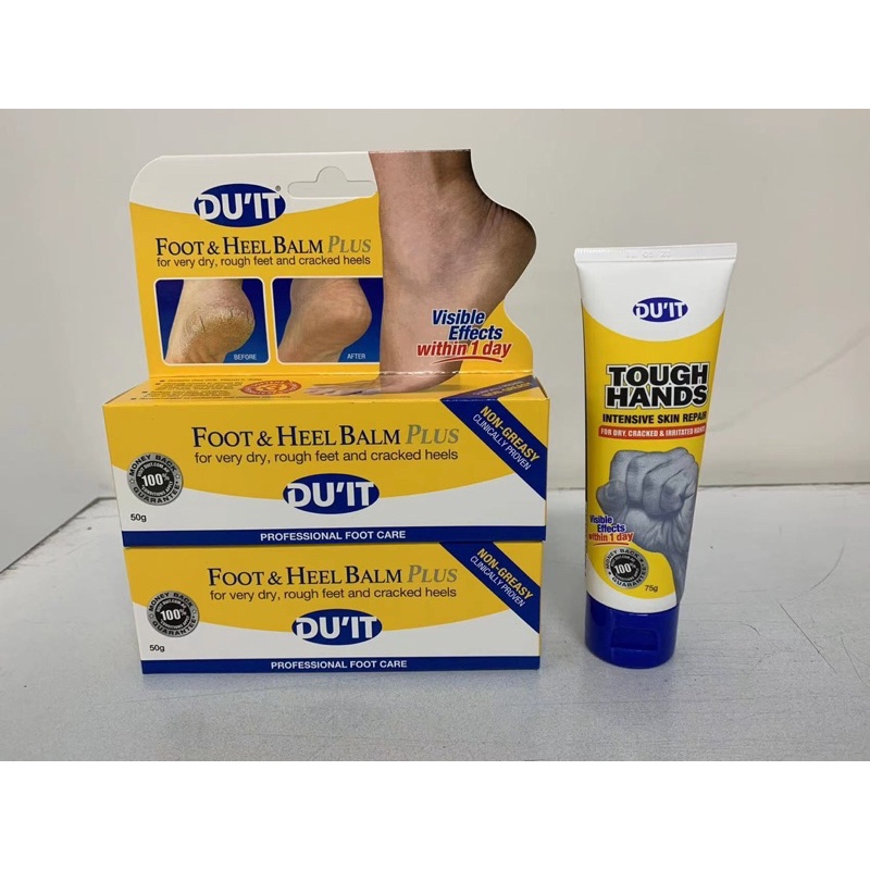 Kem dưỡng và nứt gót chân DU'IT Foot & Heel Balm Plus Dry Skin Foot Cream 50g