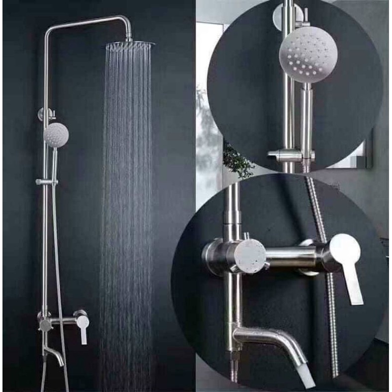 ✅GIÁ SỐC✅Bộ sen cây tròn tắm đứng inox 304