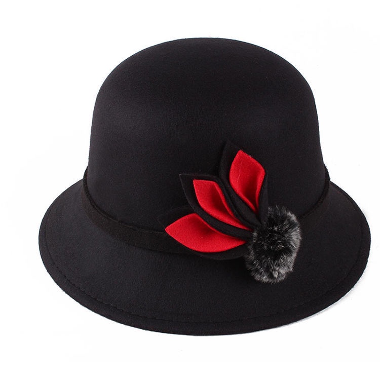 Mũ Nồi Vải Len Dày Dặn in Họa Tiết Thời Trang Thu Đông Dành Cho Phụ Nữ Trung Niên 6050