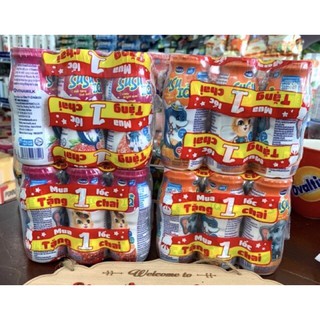 1 Lốc 6 Lọ Sữa Chua Uống Susu 90ml Hương Dâu/Cam