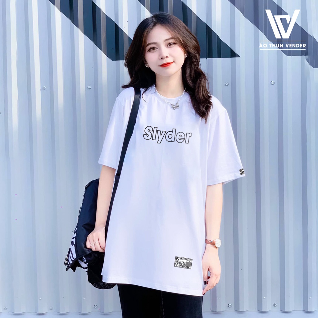 Áo thun Basic Slyder -  Áo Thun Tay Lỡ Streetwear, Full Tag nhiều size form rộng Unisex ( V1 )