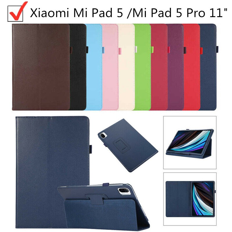 Bao da máy tính bảng chất liệu PU nắp lật chống sốc cho Xiaomi Mi Pad 5/ Mi Pad 5 Pro 11