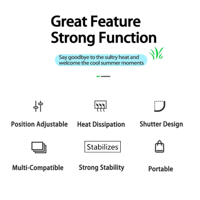 Giá đỡ máy tính xách tay bằng nhôm có thể điều chỉnh kèm quạt tản nhiệt gấp gọn | BigBuy360 - bigbuy360.vn