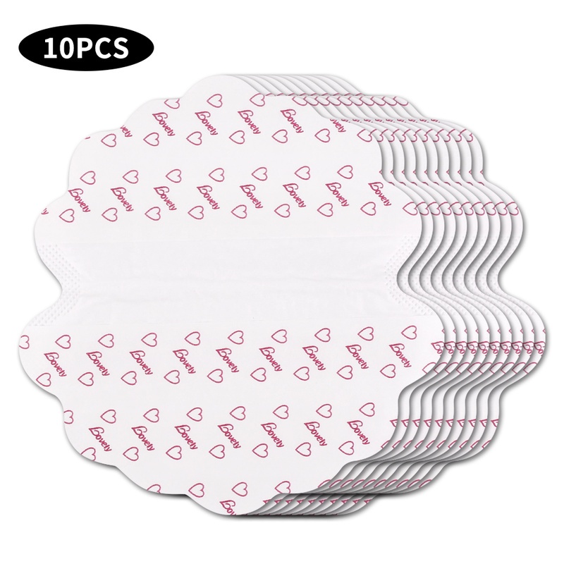 Set 10 Miếng Dán Thấm Hút Mồ Hôi Cho Vùng Da Dưới Cánh Tay Dùng Một Lần Tiện Lợi