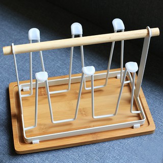 Úp cốc quai gỗ