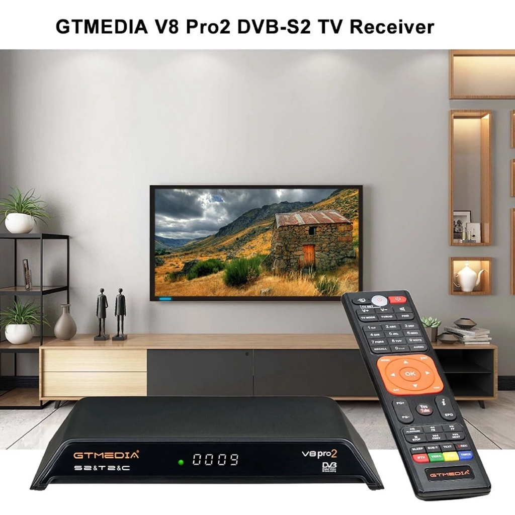 Đầu Thu Phát Tv Kỹ Thuật Số Gtmedia V8 Pro2 Dvb-S2 Hd 1080p Hỗ Trợ H.265