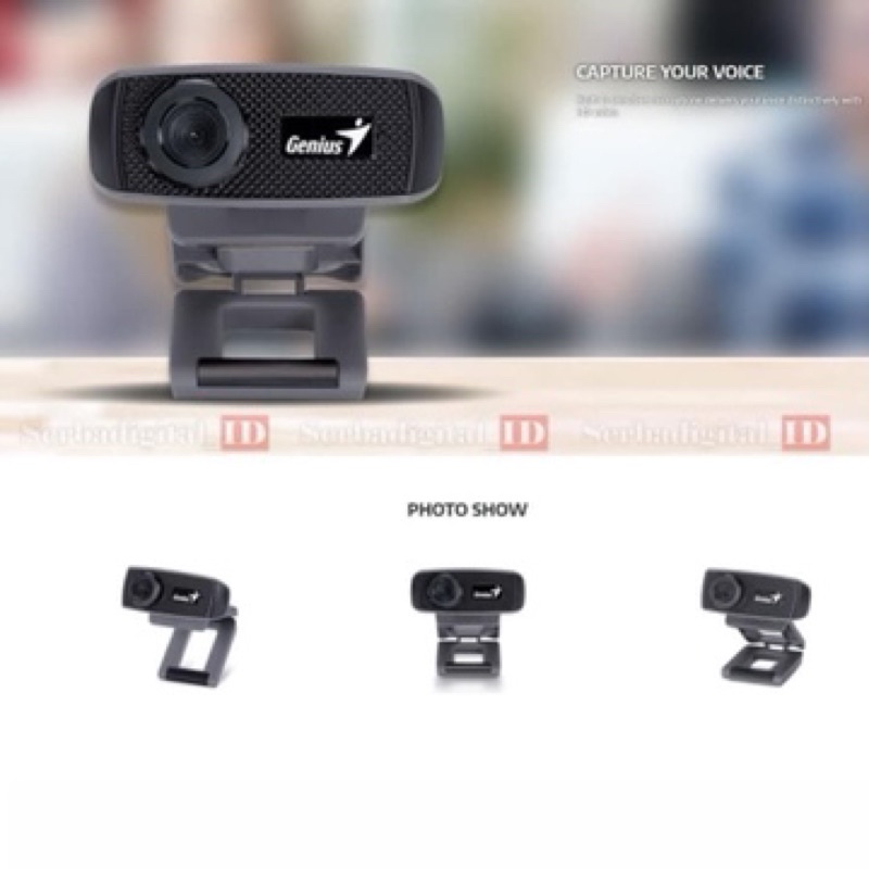 Webcam Học Online Genius Facecam 1000X V2 720p bảo hành chính hãng 1 năm