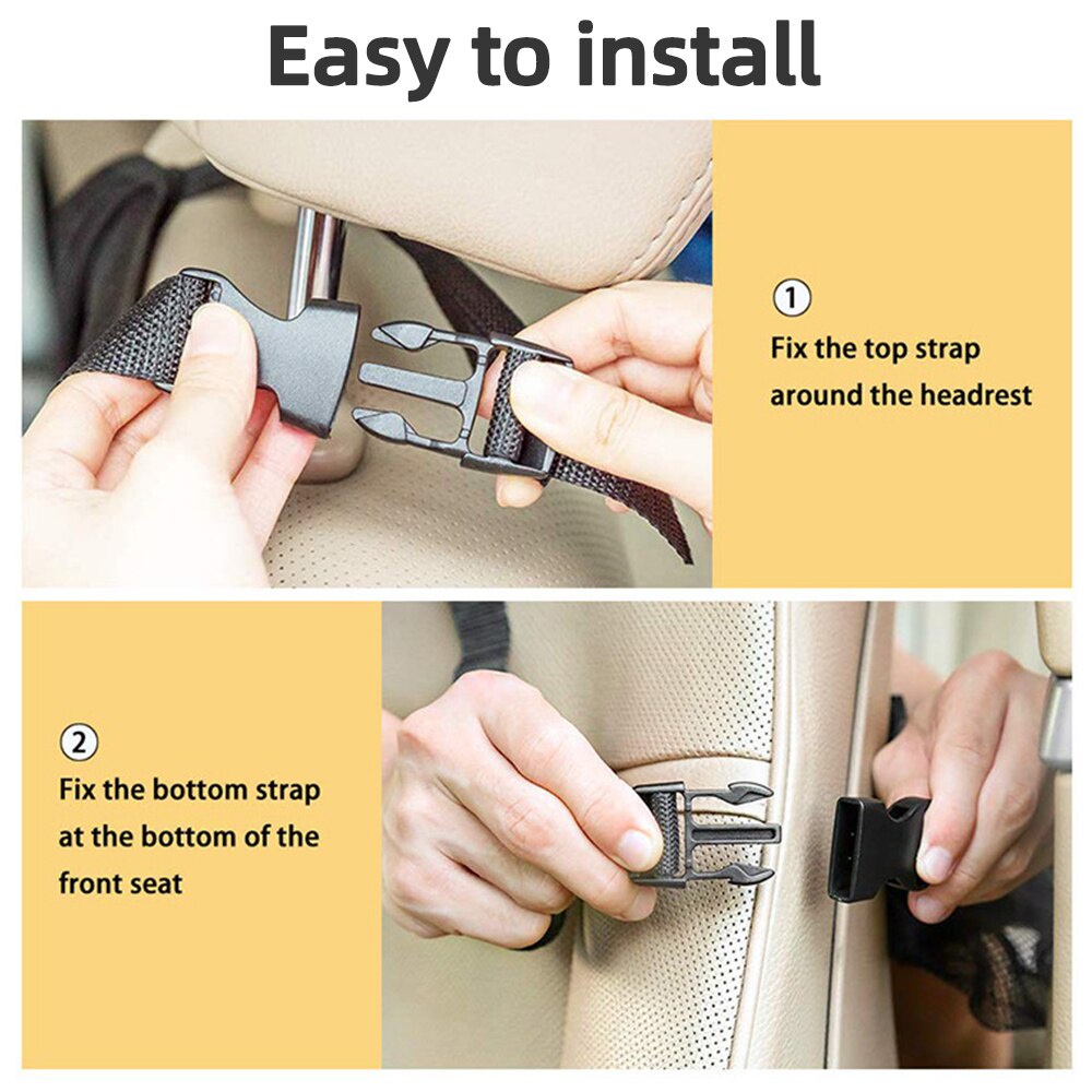 Túi treo lưng ghế xe hơi, túi để đồ sau ghế- chống đá chân