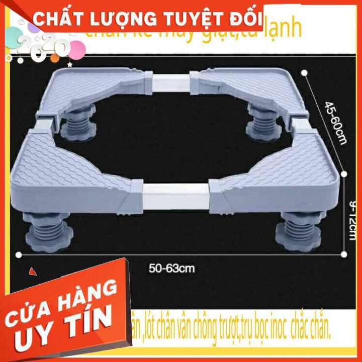[HÀNG LOẠI 1]Chân Kê Máy Giặt Tủ Lạnh Đế Kê Chân Tủ Lạnh Máy Giặt Bằng Inox Đa Năng